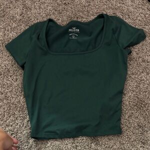 Hollister Dark Green Crop Top